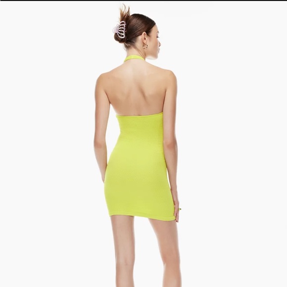 Aritzia Sunday Best AMIE DRESS Pear Green Dress - S - Picture 4 of 8
